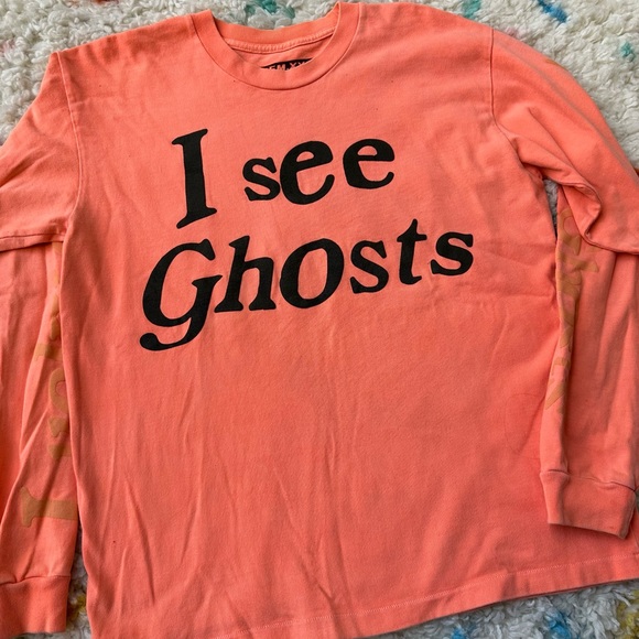 Cactus Plant Flea Market x Kids See Ghosts Long Sleeve Tee in Neon - Picture 1 of 9